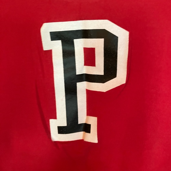 Vintage 90’s Ralph Lauren Red P Long Sleeve Shirt - Picture 2 of 5